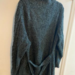 Dark gray cableknit cardigan sweater faded glory size 4X
